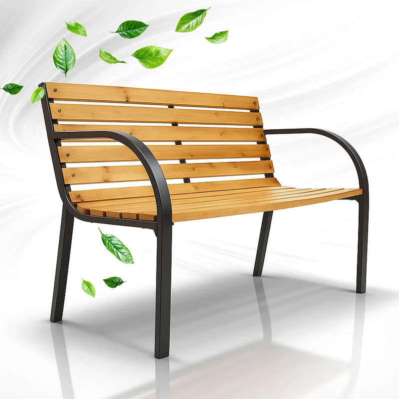 Banc de jardin Modena – bois de sapin et acier