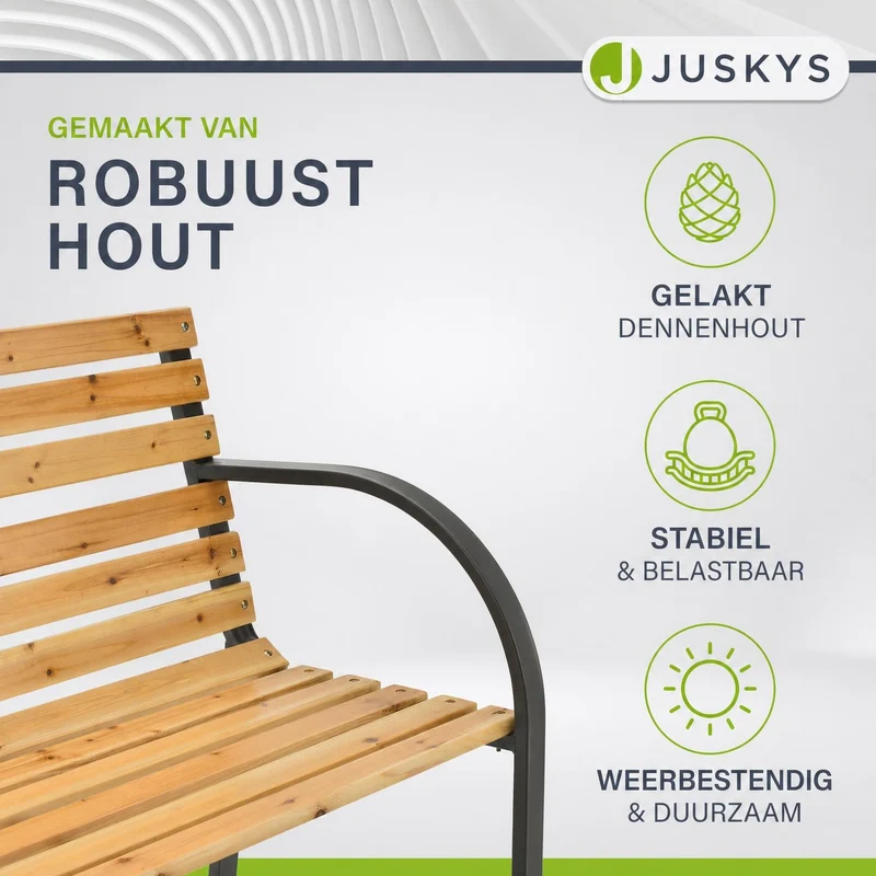 Banc de jardin Modena – bois de sapin et acier