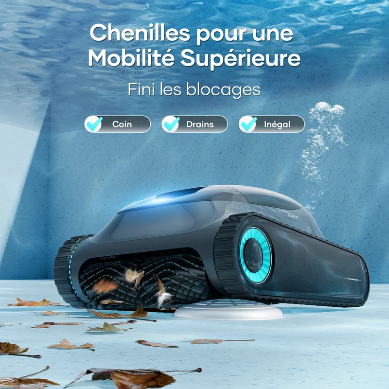 Robot piscine sans fil connecté Aiper Scuba S1
