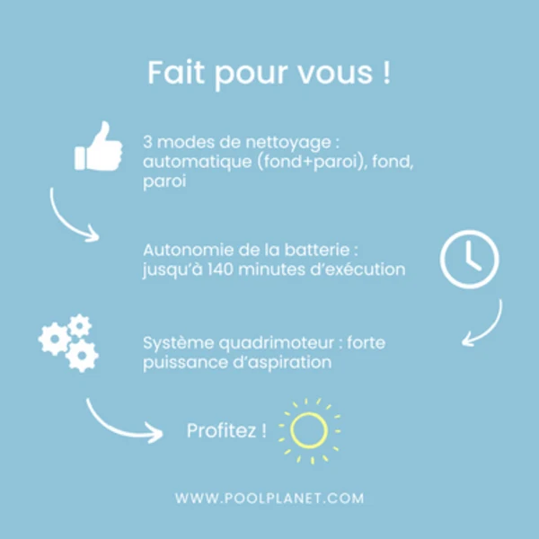 Robot sans fil AIPER Seagull Pro