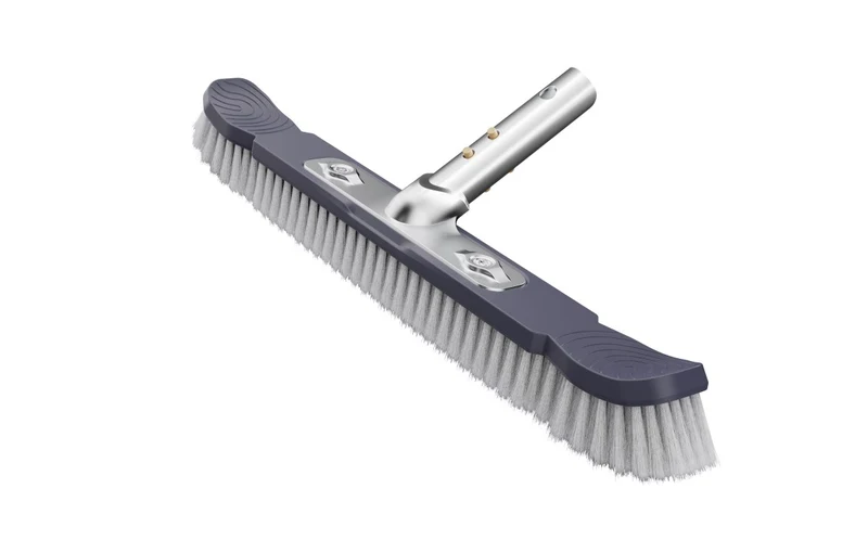 Brosse poils nylon PVC PoolStyle avec embout métal