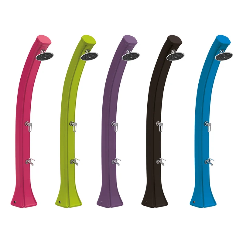 Douche solaire Happy 44L avec rince-pieds - 3 coloris