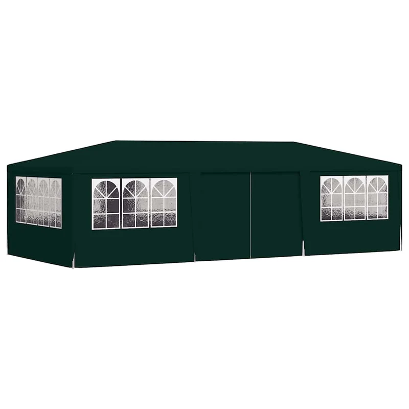 Partytent Met Zijwanden Professioneel 90 G/M² 4X9 M Groen