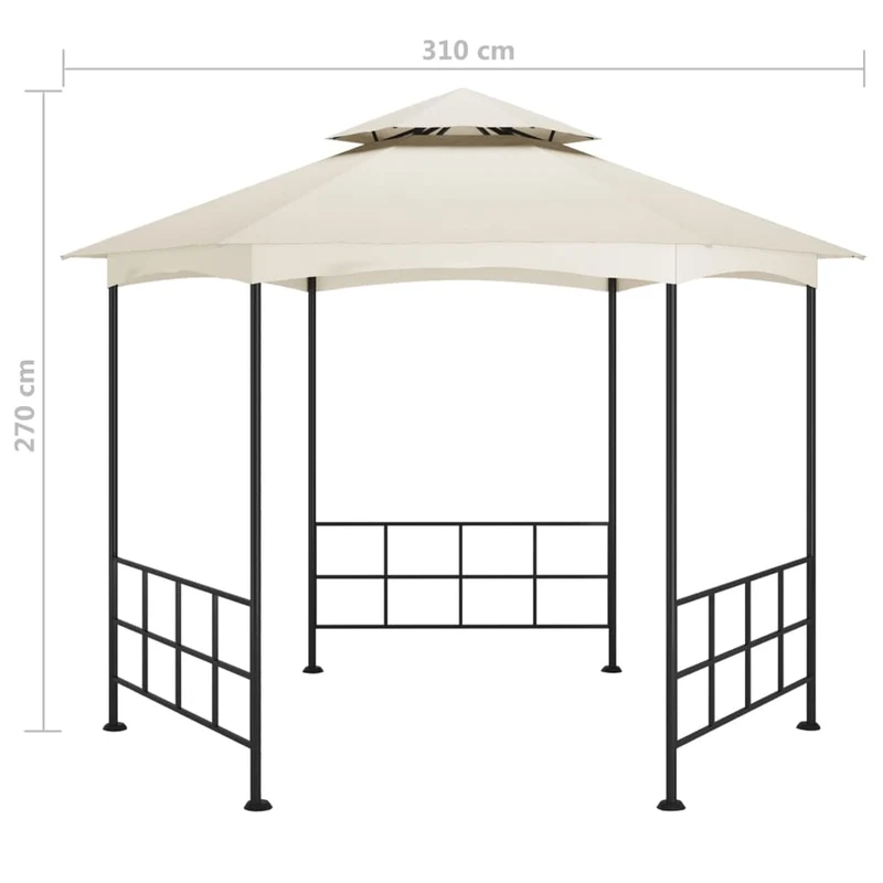 Prieel Met Zijwanden 3,1X2,7 M Kleurig