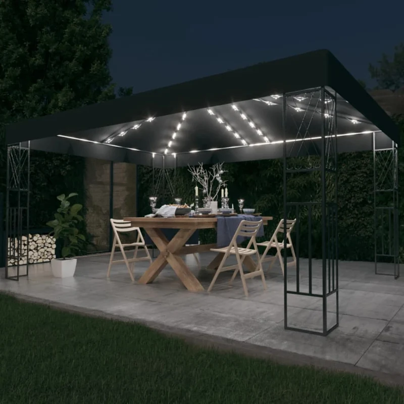 Prieel Met Led-Lichtslinger Stof