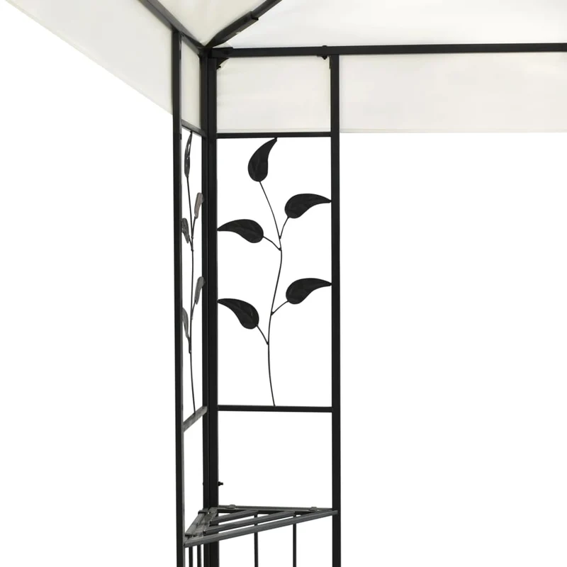 Prieel Met Dubbel Dak 6X3 M Wit