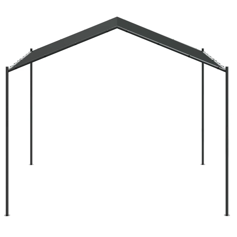 Tuinpaviljoen 3X3 M Staal En Stof Antracietkleurig