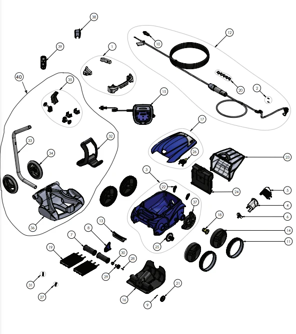 Aspirador RV 5600 SW ZODIAC - Recambios