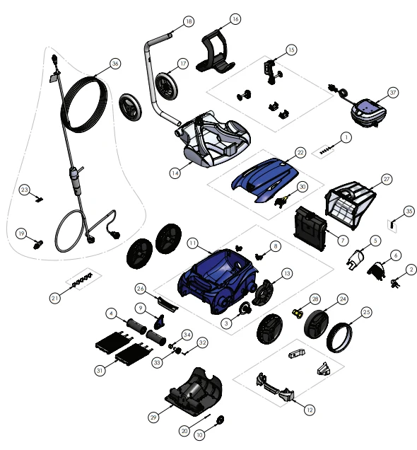 Aspirador RV 5380 ZODIAC - Recambios