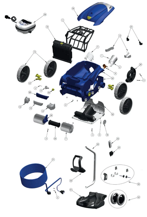Aspirador Vortex 4 4WD ZODIAC - Recambios