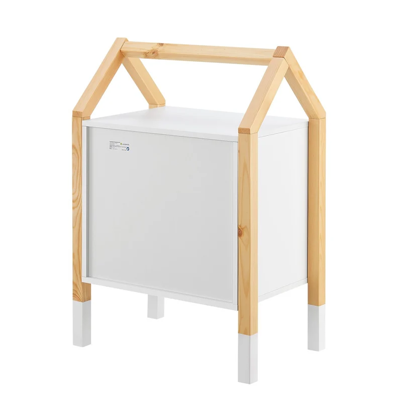 Table de chevet enfant Enny – 2 tiroirs, design maison