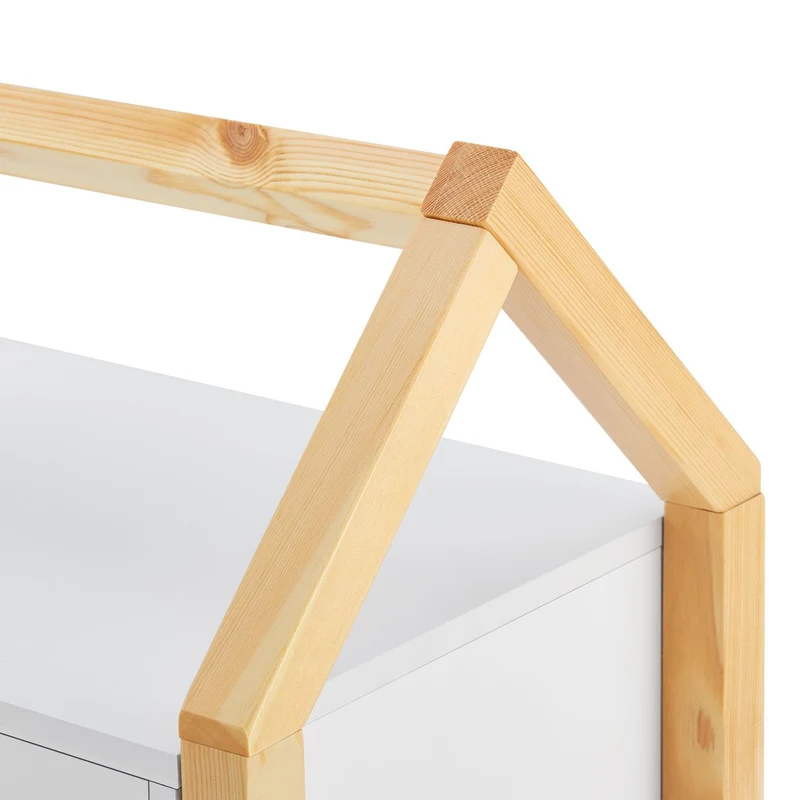 Table de chevet enfant Enny – 2 tiroirs, design maison