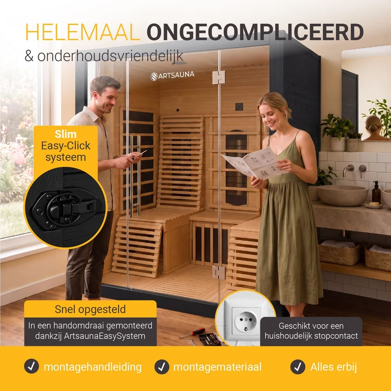 Sauna infrarouge Helsinki 150 Noir