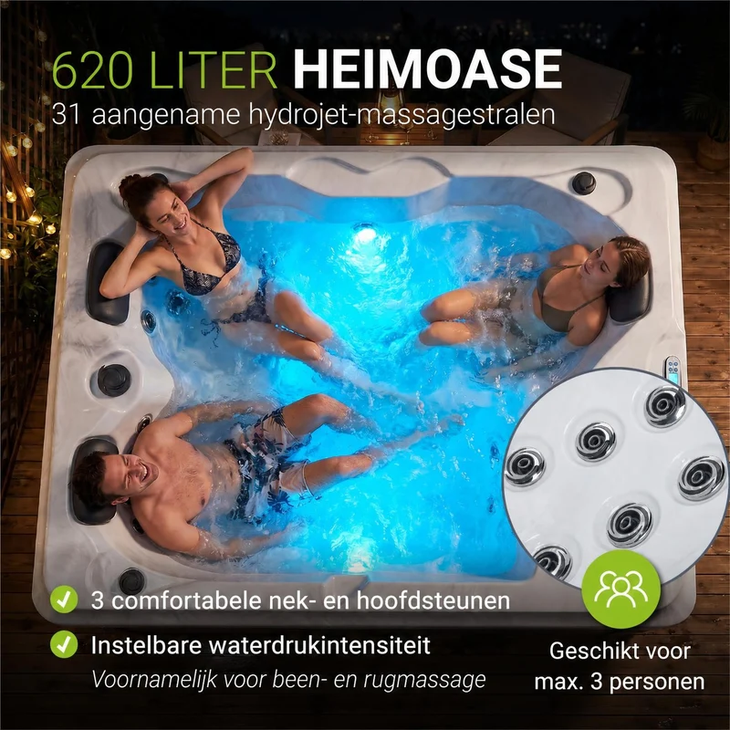 Spa extérieur Oasis – jets de massage
