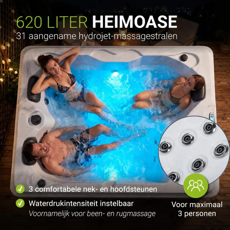 Spa extérieur Oasis – jets de massage