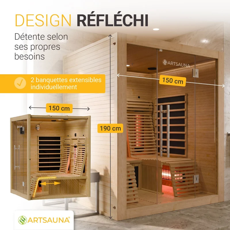 Sauna infrarouge Helsinki 150
