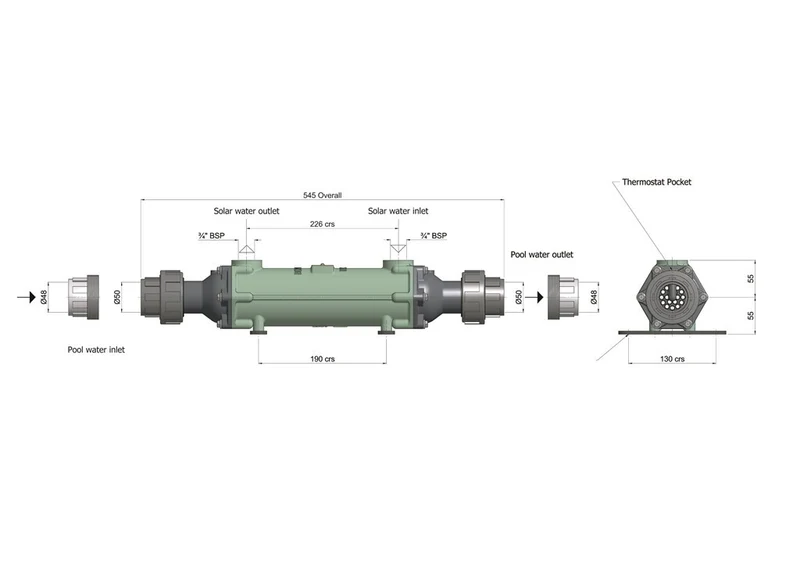 Échangeur de chaleur Bowman 5113-2-Titanium - haute efficacité et durable