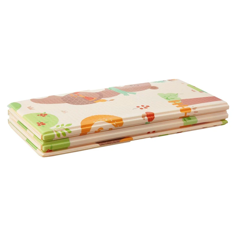 Tapis de jeu enfant 180 x 200 cm – réversible, motif animaux