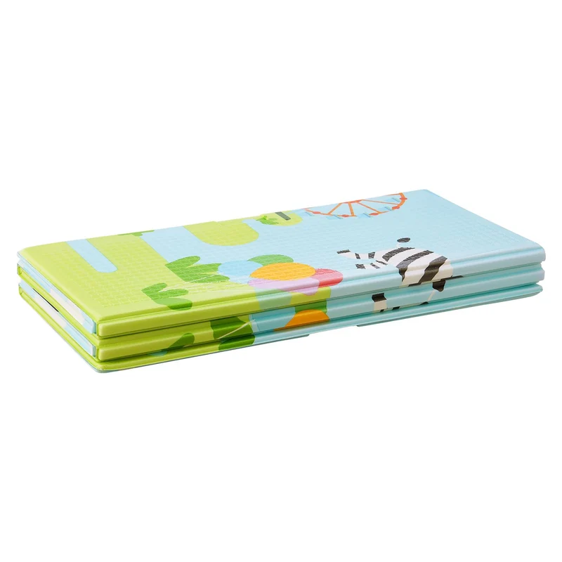 Tapis de jeu enfant 180 x 200 cm – réversible, motif animaux