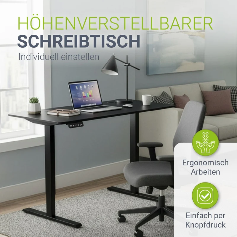 Bureau assis-debout électrique Office Stand – 2 coloris