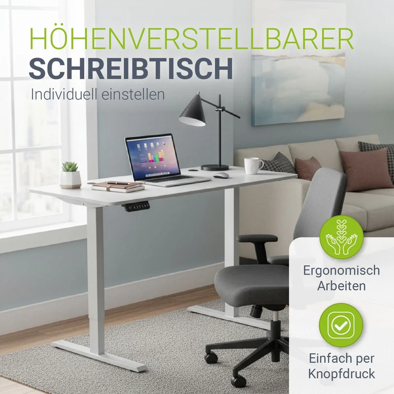 Bureau assis-debout électrique Office Stand – 2 coloris