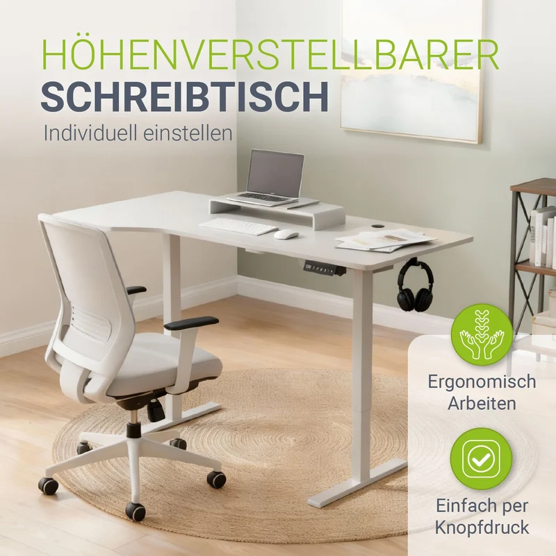 Bureau assis-debout électrique Office Stand – 2 coloris