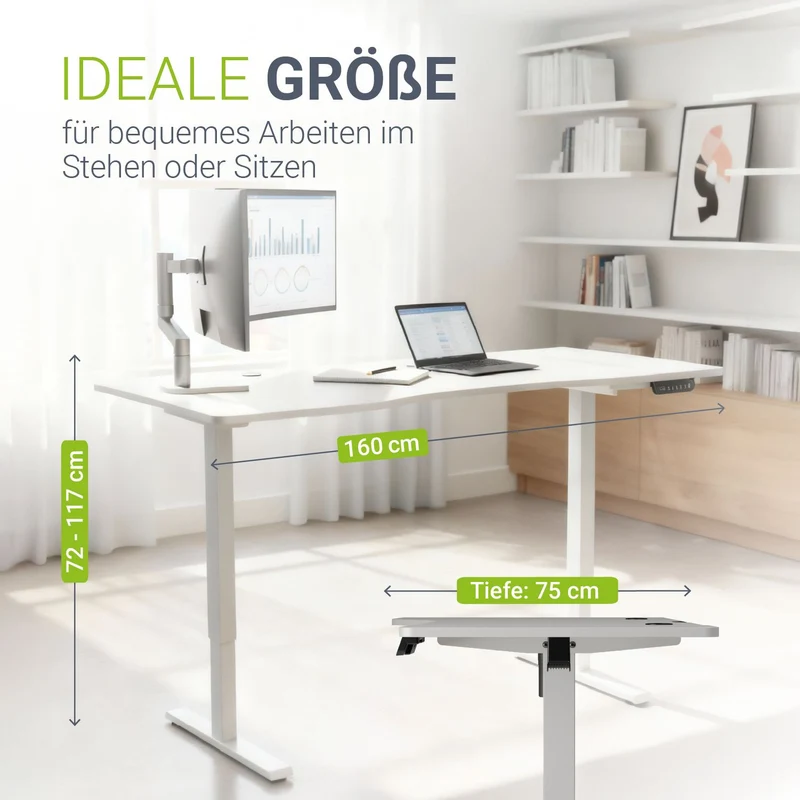 Bureau assis-debout électrique Office Stand – 2 coloris