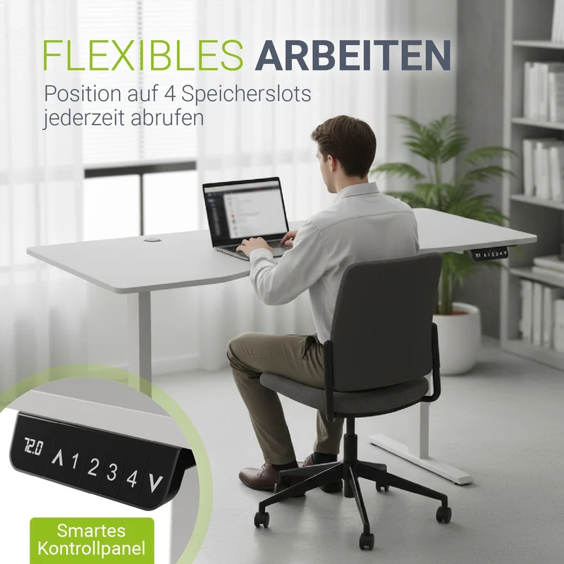 Bureau assis-debout électrique Office Stand – 2 coloris