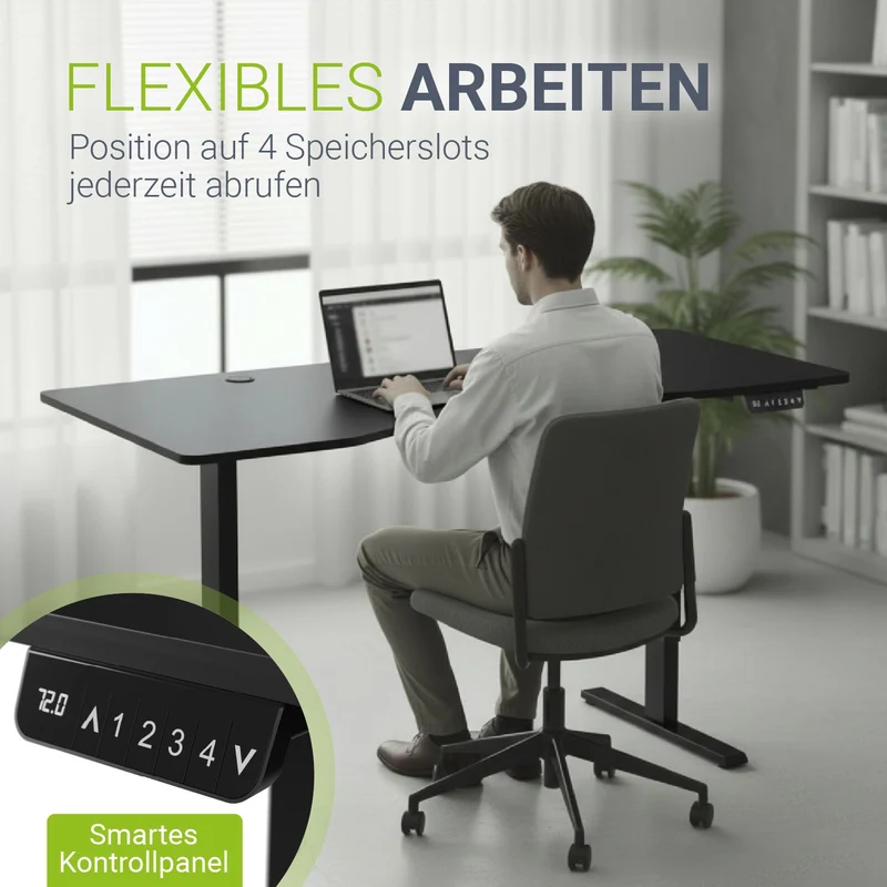 Bureau assis-debout électrique Office Stand – 2 coloris