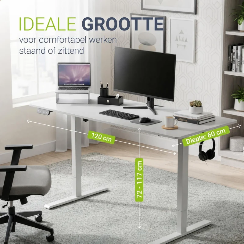 Bureau assis-debout électrique Office Stand – 2 coloris