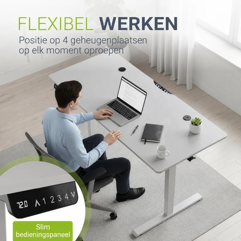 Bureau assis-debout électrique Office Stand – 2 coloris