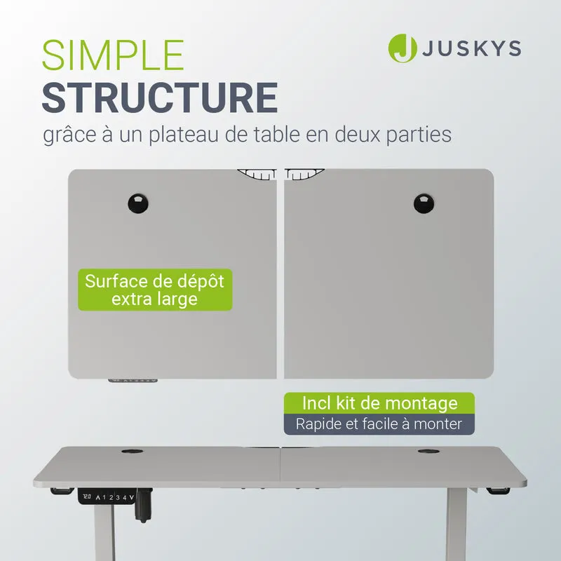Bureau assis-debout électrique Office Stand – 2 coloris