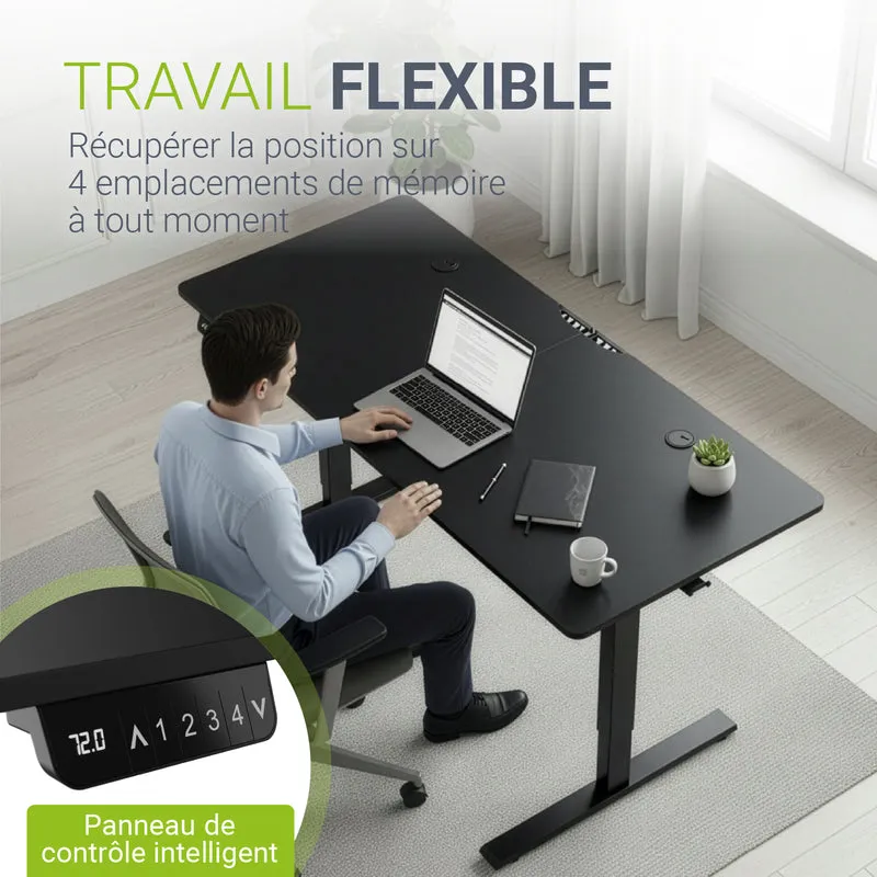 Bureau assis-debout électrique Office Stand – 2 coloris
