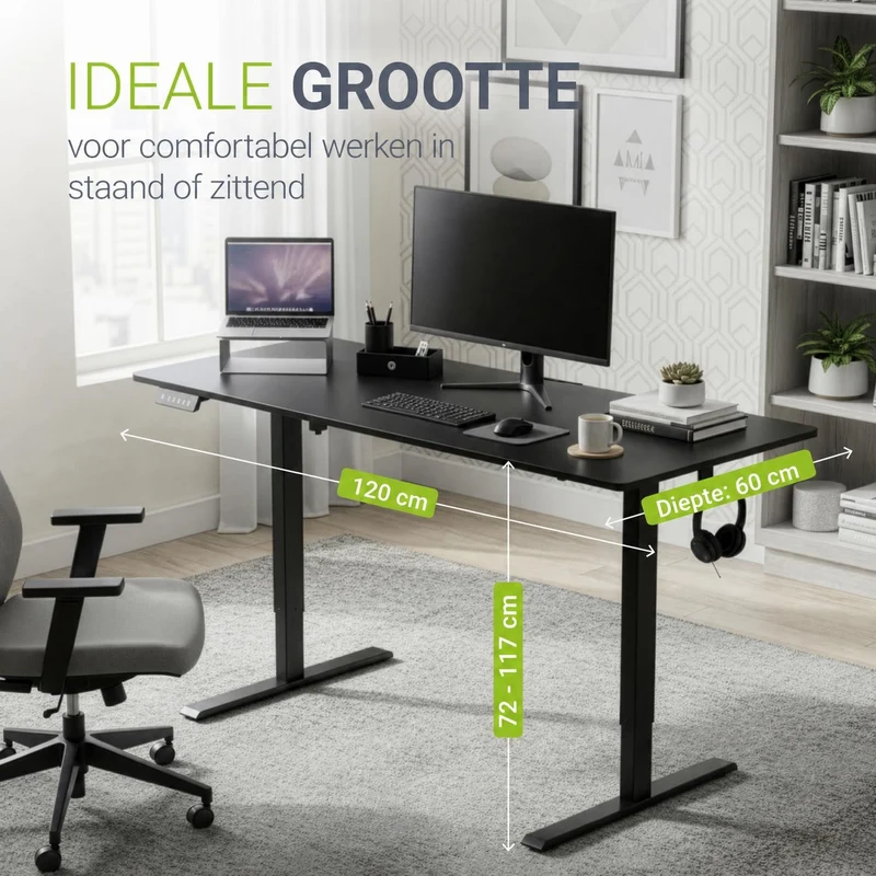 Bureau assis-debout électrique Office Stand – 2 coloris