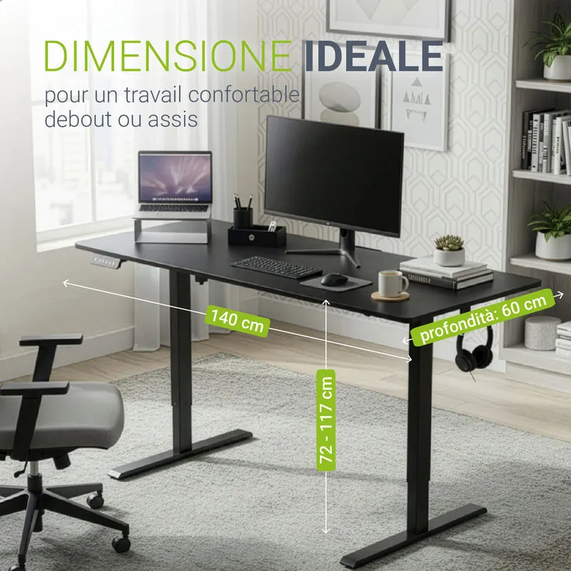 Bureau assis-debout électrique Office Stand – 2 coloris