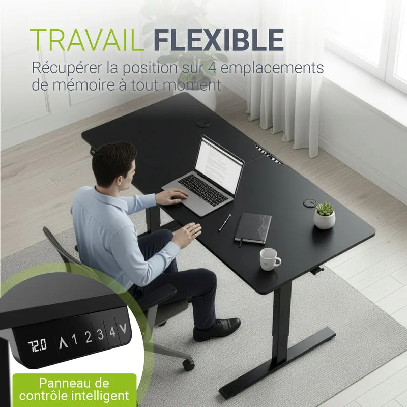Bureau assis-debout électrique Office Stand – 2 coloris