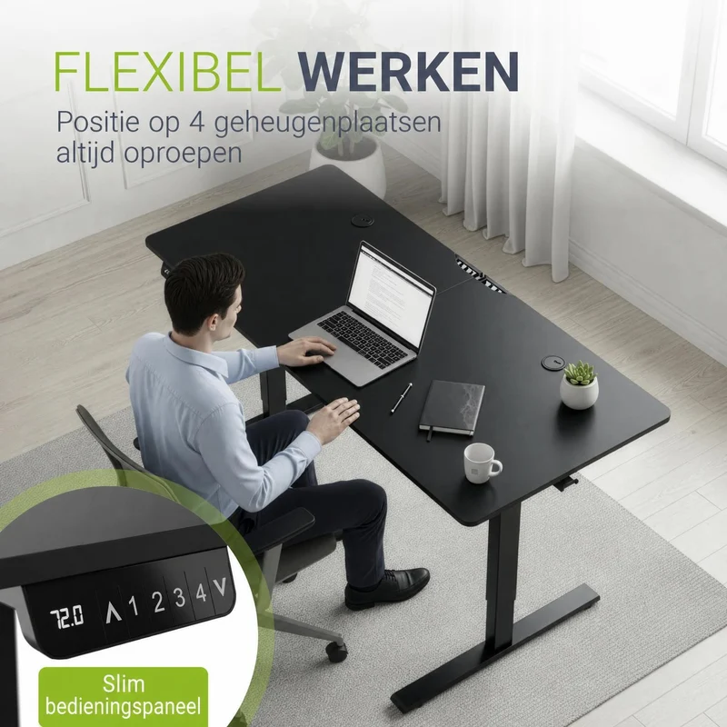 Bureau assis-debout électrique Office Stand – 2 coloris
