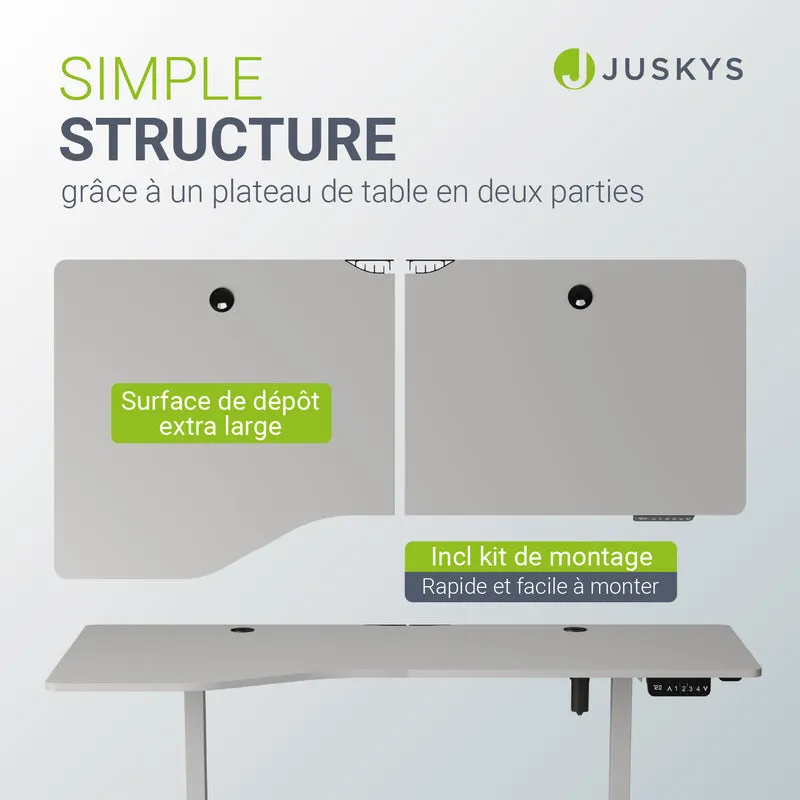 Bureau assis-debout électrique Office Stand – 2 coloris