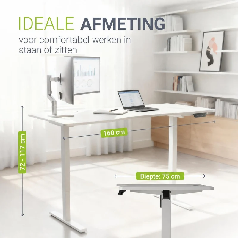 Bureau assis-debout électrique Office Stand – 2 coloris