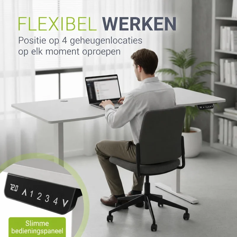 Bureau assis-debout électrique Office Stand – 2 coloris