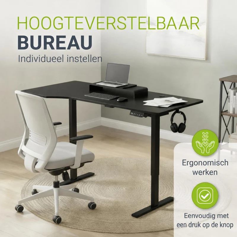 Bureau assis-debout électrique Office Stand – 2 coloris