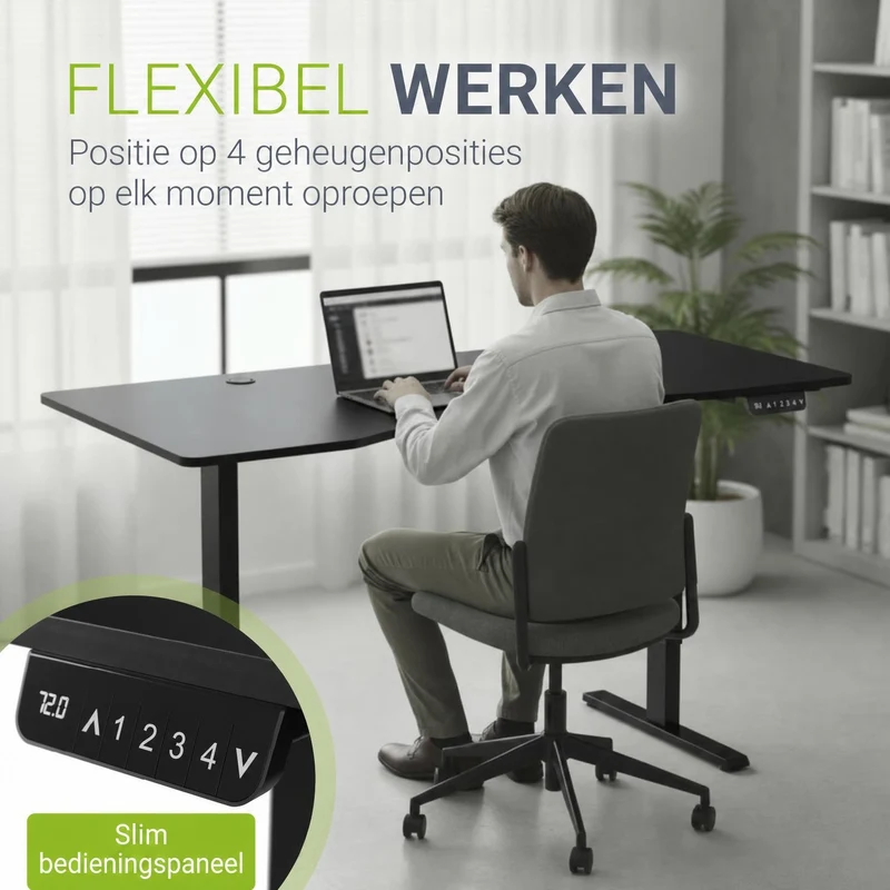 Bureau assis-debout électrique Office Stand – 2 coloris