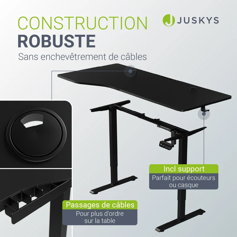 Bureau assis-debout électrique Office Stand – 2 coloris