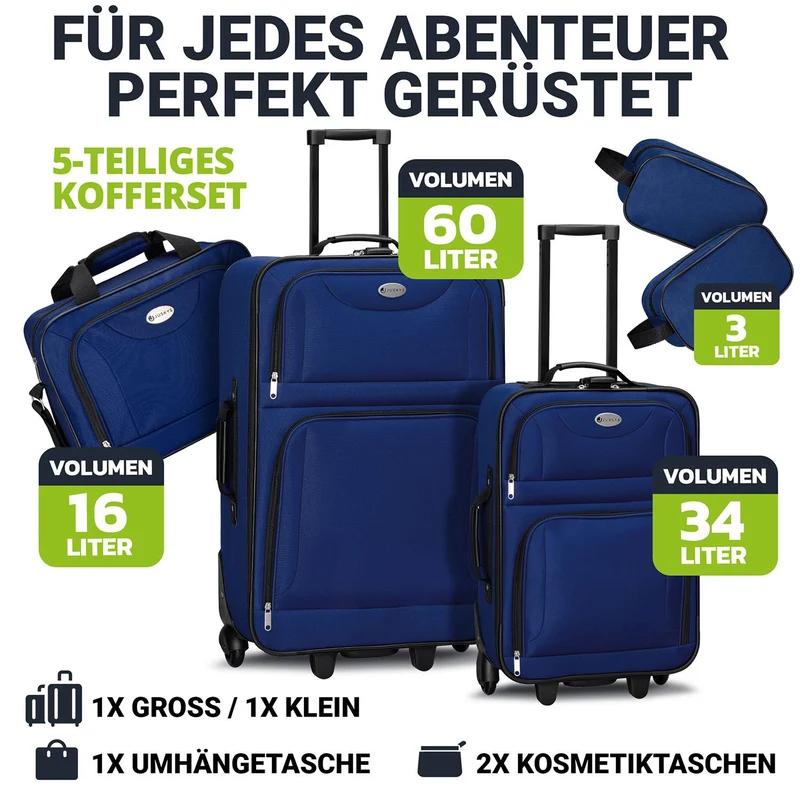 Ensemble de valises à roulettes de voyage Athènes