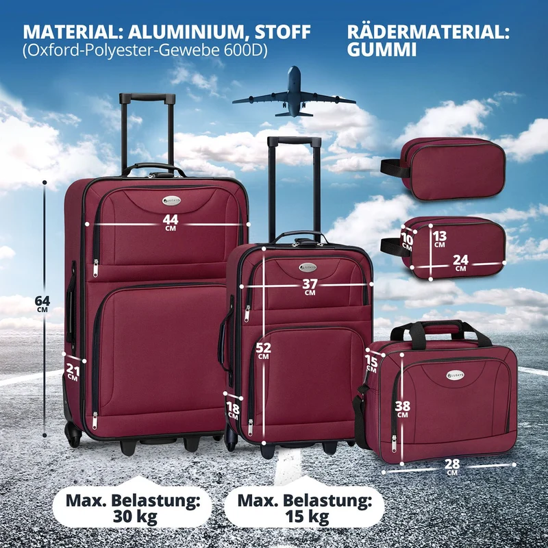 Ensemble de valises à roulettes de voyage Athènes