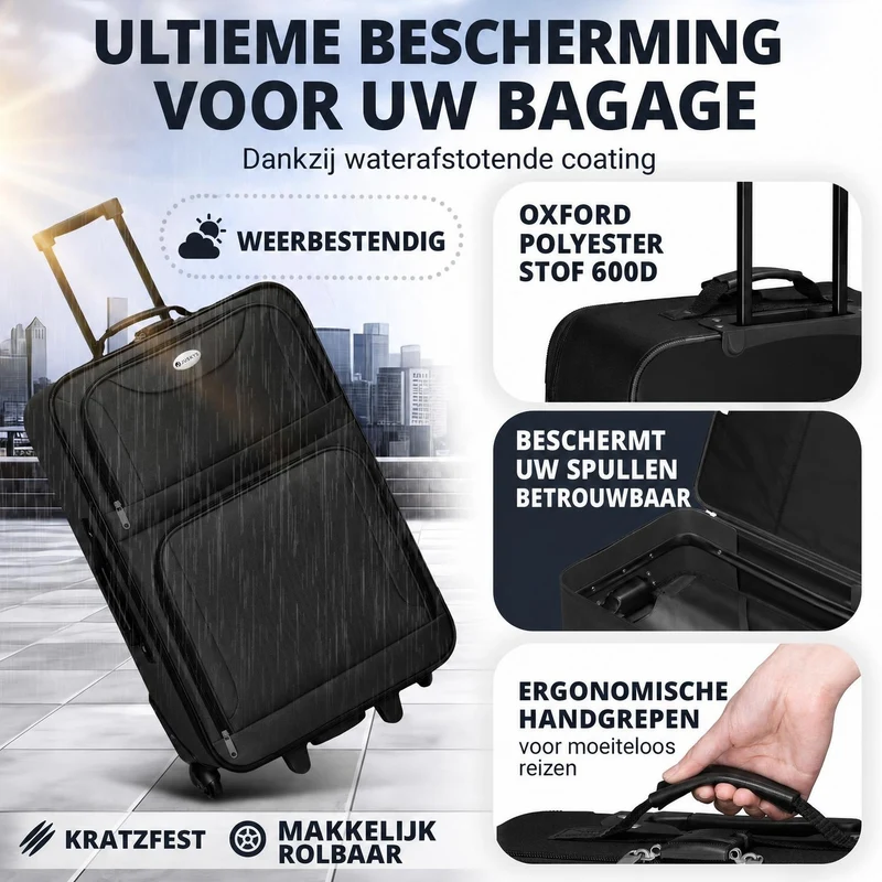 Ensemble de valises à roulettes de voyage Athènes