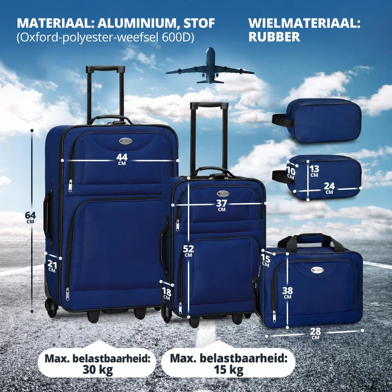 Ensemble de valises à roulettes de voyage Athènes