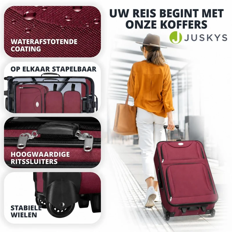 Ensemble de valises à roulettes de voyage Athènes