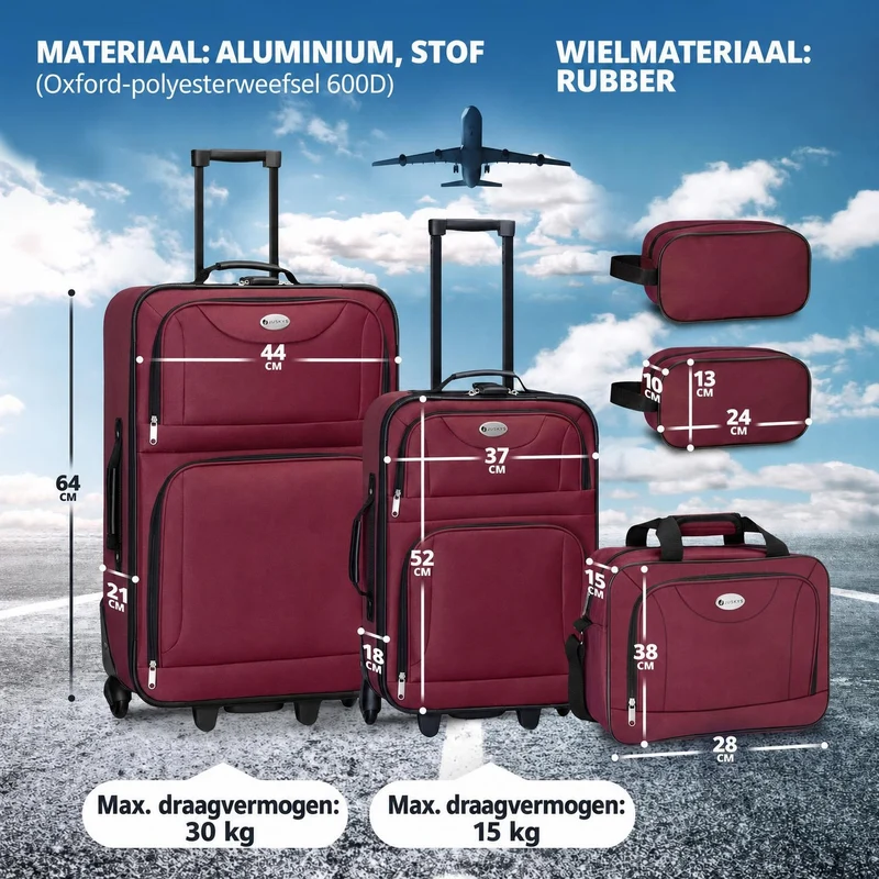 Ensemble de valises à roulettes de voyage Athènes