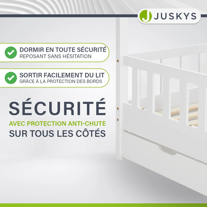 Lit enfant Marli 80 x 160 cm avec sommier